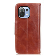 Pattintható tok a Xiaomi Mi 11 Lite / Mi 11 Lite 5G / 11 Lite 5G NE, Wallet, barna