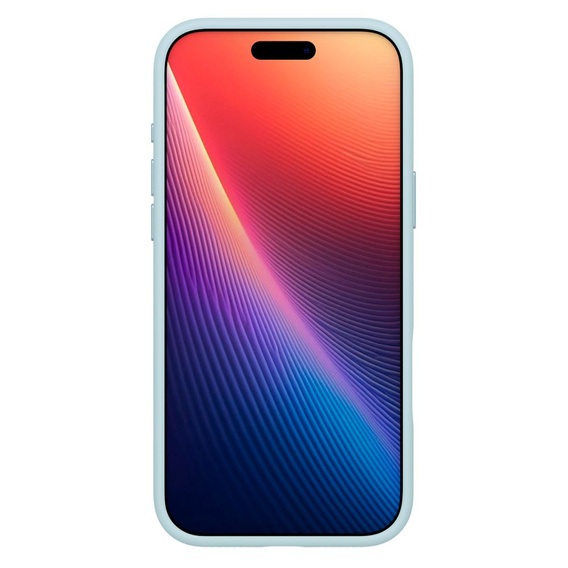 Spigen tok iPhone 17 Pro készülékhez, szilikon illeszkedő MagSafe, néma kék