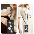 Tok Samsung Galaxy S25 Ultra, Leather Flower Card Slot, fekete