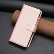 Pattintható tok a Samsung Galaxy A25 5G, Wallet Zipper Pocket, fekete
