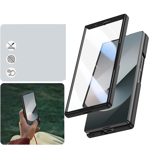 Üveg tok teljes 360°-os védelemmel a Samsung Galaxy Z Fold7 5G számára