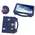 Gyermek tok iPad Air 10.9" 2022/2020 (5/4 gen.) / Pro 11" 2022/2021/2020 (4/3/2 gen.), Cute Patterns, állvánnyal, sötétkék