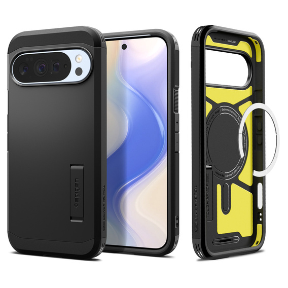 Spigen Tough Armor MagSafe tok a Google Pixel 10 Pro XL-hez, Fekete