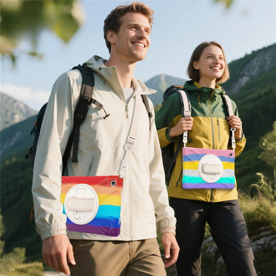 Páncélozott tok állvánnyal és vállpánttal Samsung Galaxy Tab A11+ készülékhez