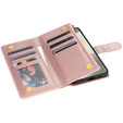 Flap tok Samsung Galaxy A56 5G, Rhombus Crossbody Leather, rózsaszín rose gold