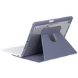 Billentyűzet tok iPad 11" 2025 A16 (11 gen.) / iPad 10.9" 2022 (10 gen.), Rotary 360° Leather, lila