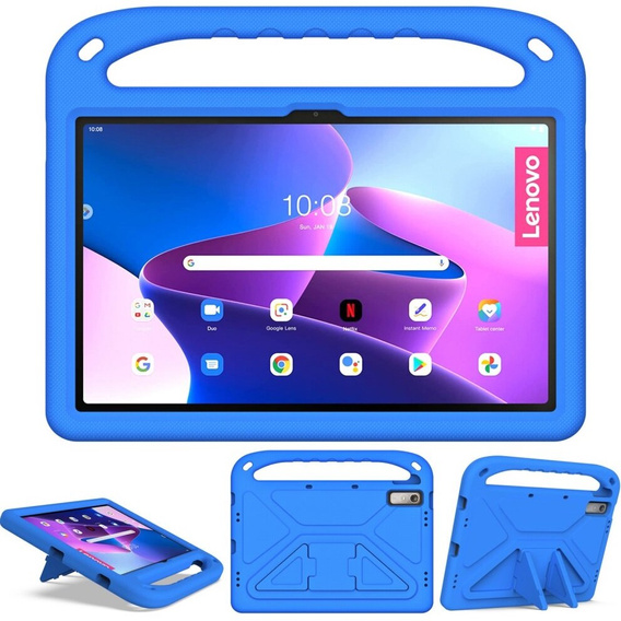 Gyermek tok Lenovo Tab P11 Gen 2 TB350FU TB350XU 11.5", gyermek tok fogantyúval, kék