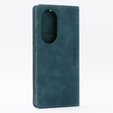 Telefontok a Oppo Reno 10 / 10 Pro, ERBORD Vintage, pénztárca patenttal, kék