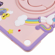Gyermek tok Samsung Galaxy Tab A9+, Cute Patterns, állvánnyal, rózsaszín