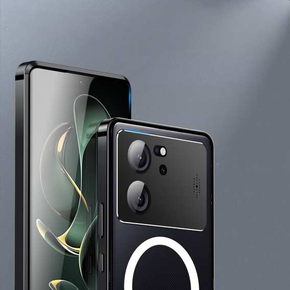 Kameravédő tok Xiaomi 13T / 13T Pro, CamShield MagSafe, átlátszó / fekete