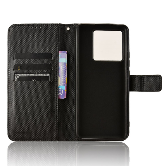 Flip tok Xiaomi 13T / 13T Pro / Redmi K60 Ultra-hez, Smart Magnet, fekete