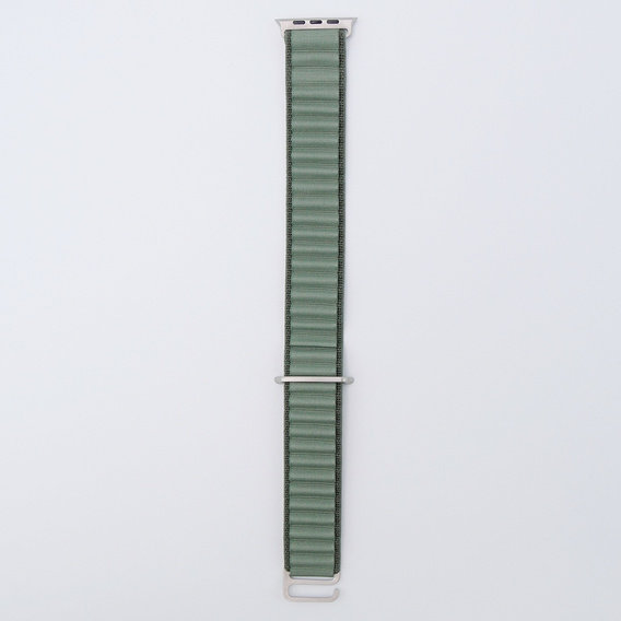 Nylon szíj Apple Watch 1/2/3/4/4/5/6/7/8/SE/ULTRA 42/44/45/45/49mm, zöld