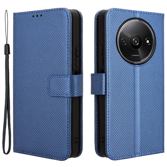 Pattintható tok a Xiaomi Redmi A3, Wallet Smart Magnet, kék