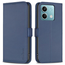 Pattintható tok a Xiaomi Redmi Note 13 5G, BINFEN Wallet, kék