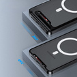 Kameravédő tok Samsung Galaxy Note 10+ Plus, CamShield MagSafe, átlátszó / fekete