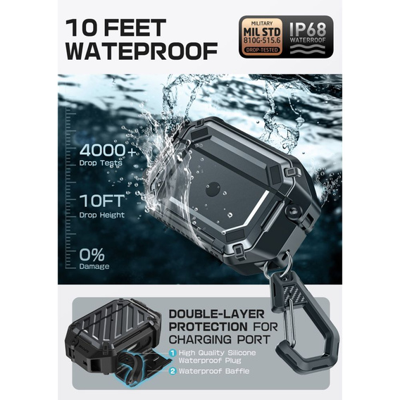 Supcase Unicorn Beetle Pro MagSafe IP68 védőtok Apple AirPods Pro 3 készülékhez