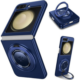 GKK tok a Galaxy Z Flip 5 5G-hez, sarkok Dropproof MagSafe, átlátszó / lila