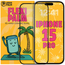 9D Flexi Palm kerámiaüveg iPhone 15 Pro készülékekhez