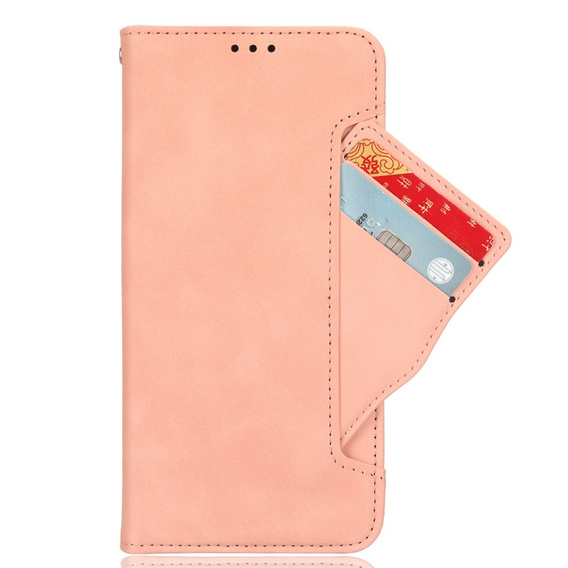 Pattintható tok a Xiaomi 14 Ultra, Card Slot, rózsaszín