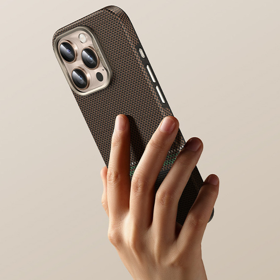 BENKS Kevlar Magnetic Armor Pro Prestige 600D Y066 tok MagSafe-hez, aktív gombbal, iPhone 16 Pro Max-hoz