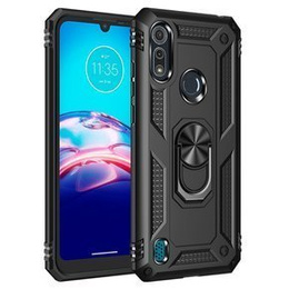 Páncélozott telefontok a Motorola Moto E6S, Nox Case Ring, fekete