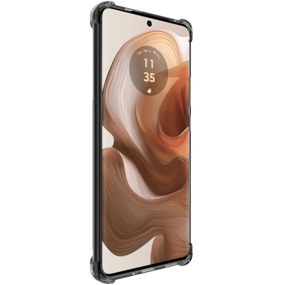 IMAK Telefontok a Motorola Edge 50 Ultra, Dropproof, átlátszó / fekete