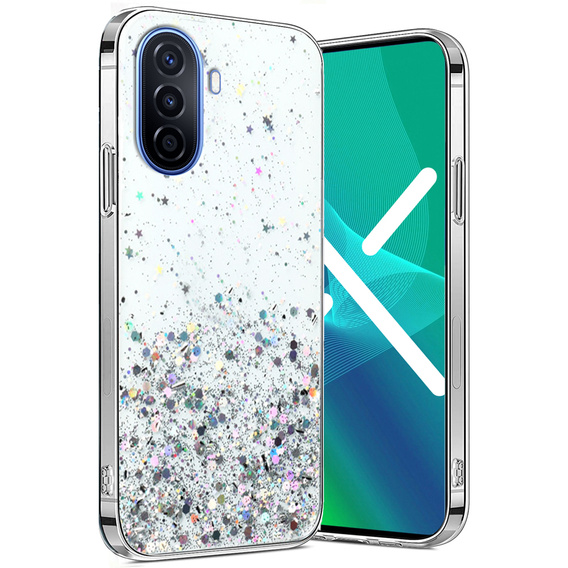 Telefontok a Huawei Nova Y70, Glittery, átlátszó