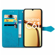 Pattintható tok a Realme C61, Mandala, kék