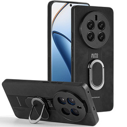 Tok Realme 12 Pro 5G / 12 Pro+ 5G, Leather Kickstand Ring, fekete