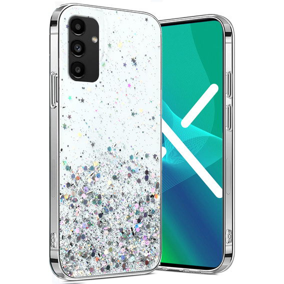 Telefontok a Samsung Galaxy A04S / A13 5G, Glittery, átlátszó