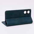 Telefontok a Oppo A78 5G, ERBORD Vintage, pénztárca patenttal, kék