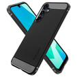 A Spigen tok Samsung Galaxy A16 4G/ 5G, Rugged Armor MagSafe, fekete + edzett üveg 9H