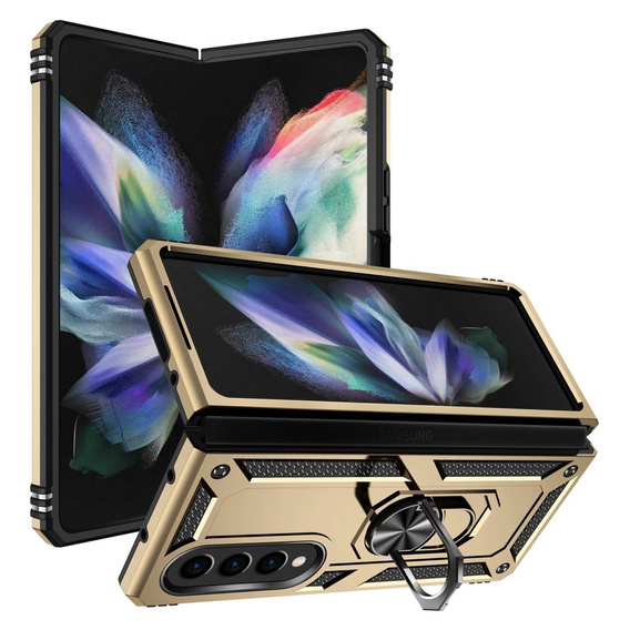 Páncélozott telefontok a Samsung Galaxy Z Fold 4 5G, Nox Case Ring, arany
