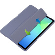 Tok Samsung Galaxy Tab S10 FE+ Plus, Smartcase Hybrid, tolltartó résszel, lila
