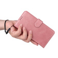 Pattintható tok a Realme C67, Leather Wallet, rózsaszín rose gold