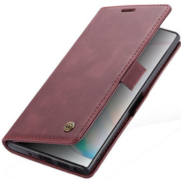 CASEME tok Samsung Galaxy Note 10 Plus/5G, Leather Wallet Case, piros