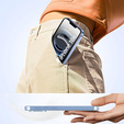 Tok iPhone 16E-hoz, Electro MagSafe, kék + üveg a képernyőhöz