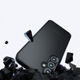 Telefontok a Samsung Galaxy A15, Fusion, átlátszó / fekete + 9H üveg 