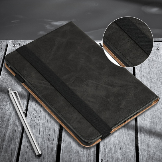Tok Samsung Galaxy Tab A9, Classic, tolltartóval, fekete