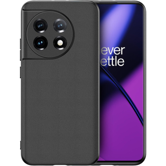 Bőr tok OnePlus 11 5G, leather hybrid, fekete