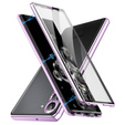 Tok Samsung Galaxy S23, Magnetic Dual Glass, lila