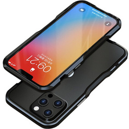 Teletok LUPHIE iPhone 13 Pro-hoz, Armor Bumper, fekete