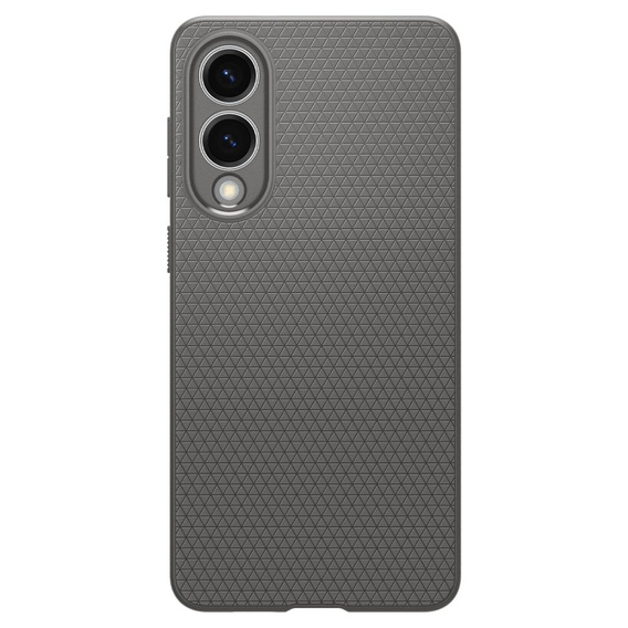 A Spigen tok Samsung Galaxy S25, Liquid Air, fekete + 9H edzett üveghez