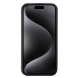 Tok iPhone 15 Pro, Aramid Fiber Cover, fekete