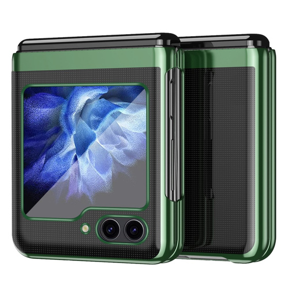 Tok Samsung Galaxy Z Flip7 FE / Z Flip6, PC Case, átlátszó / zöld