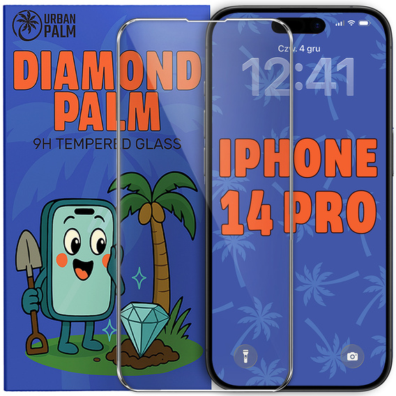 Diamond Palm edzett üveg iPhone 14 Pro készülékekhez