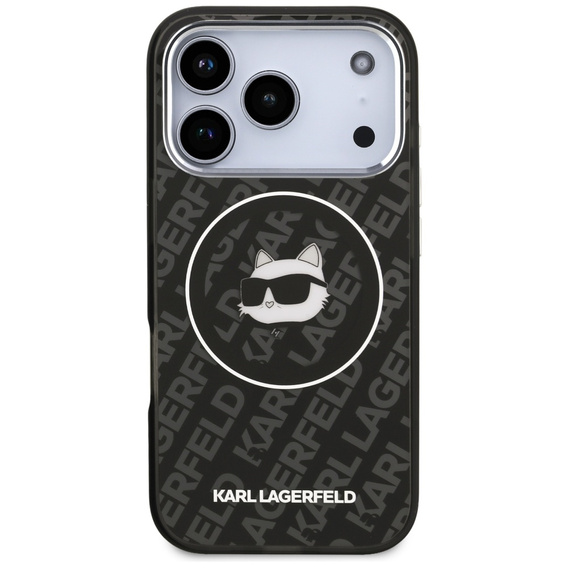 Karl Lagerfeld IML Choupette fej logós MagSafe tok iPhone 17 Pro Max készülékhez