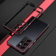 Teletok LUPHIE Samsung Galaxy S25 Ultra-hoz, Armor Bumper, fekete
