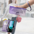 Pattintható tok a Xiaomi Redmi 15C 4G/LTE, Butterfly, lila