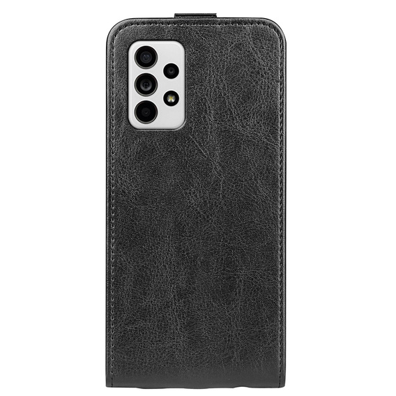 Pattintható tok a Samsung Galaxy A33 5G, Flip, fekete